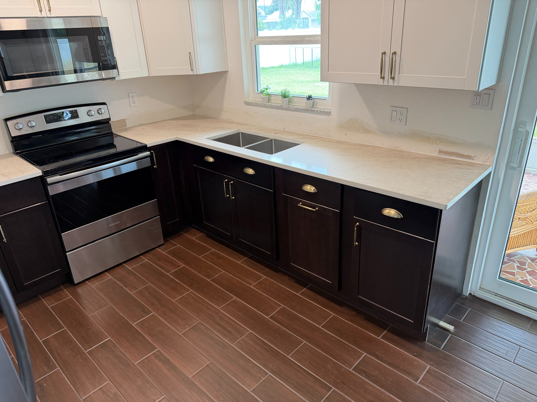 Statement-Making Waterfall Countertop Installation