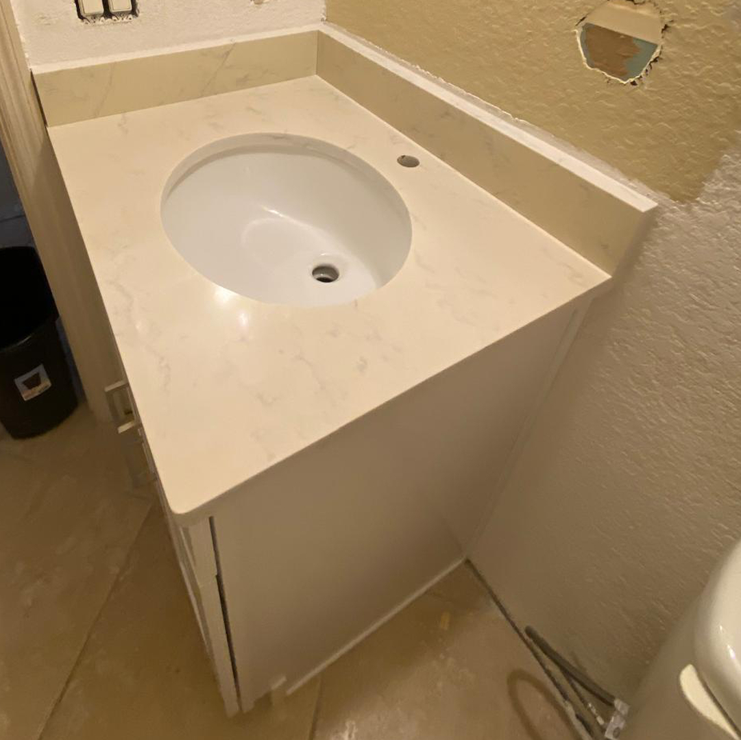 Custom Bathroom Vanity Countertop Replacement